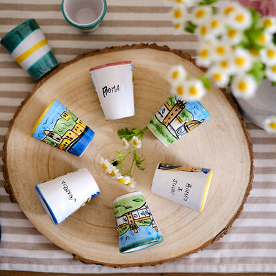 LIMONCELLO GLASSES & TRAYS