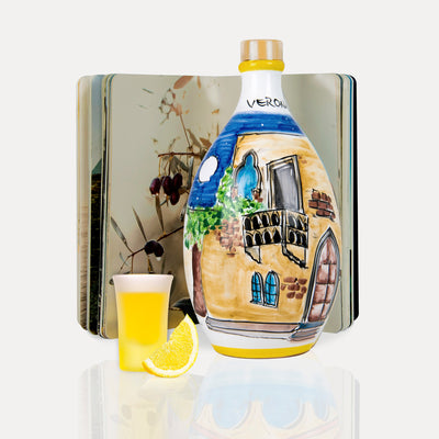 'Limoncello Sorrento' - Hand-Painted Jar & Italy Book