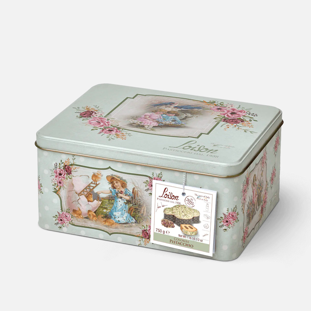 Loison Easter Dove - Pistachio Tin Box 750 gr