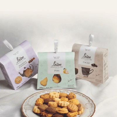 Biscuit Pear Gift Boxes By Loison Pasticceria