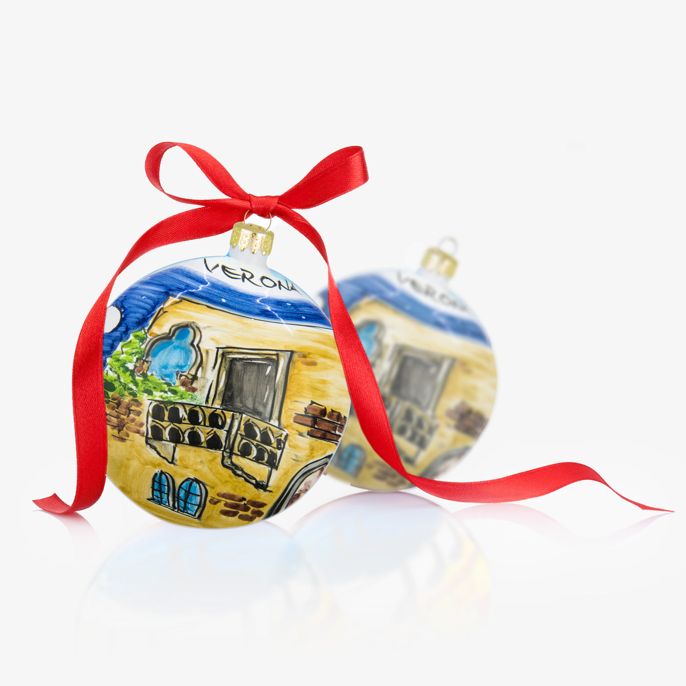 VERONA Hand-Painted Christmas Balls Ornaments